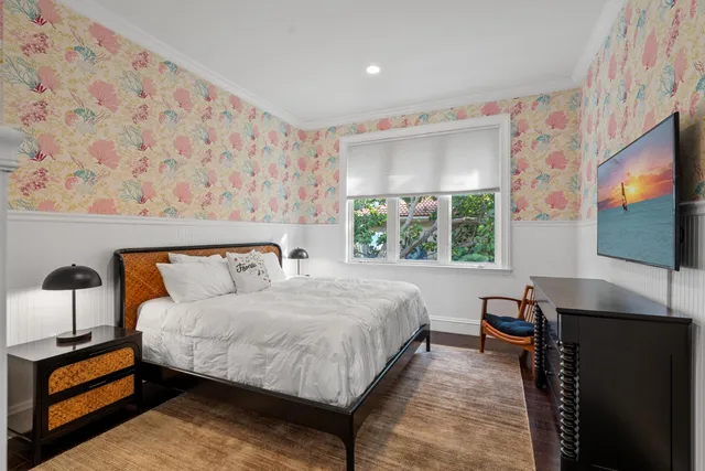 a view of a ocean from a yard