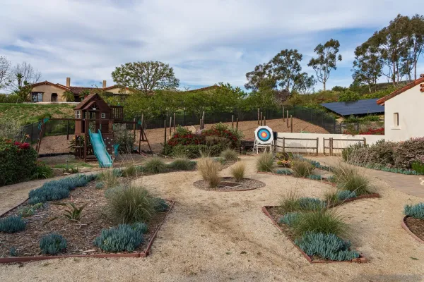 aerial view of a house