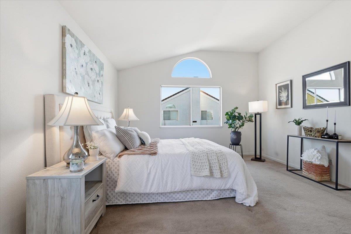 29273 Chance Street Hayward, CA 94544 - Photo 29 of 51 a bedroom with a bed and a lamp on table