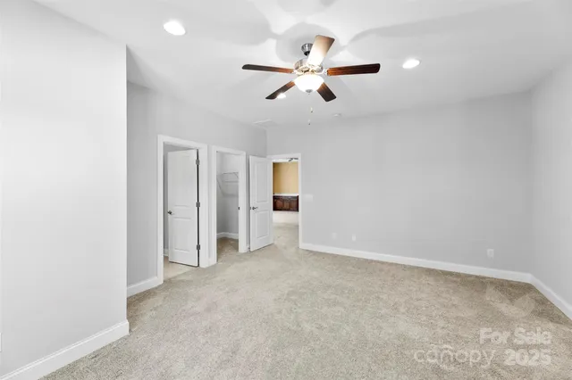 a view of small space with racks on the wall