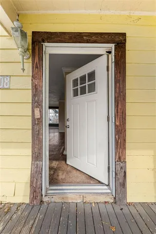 a view of front door