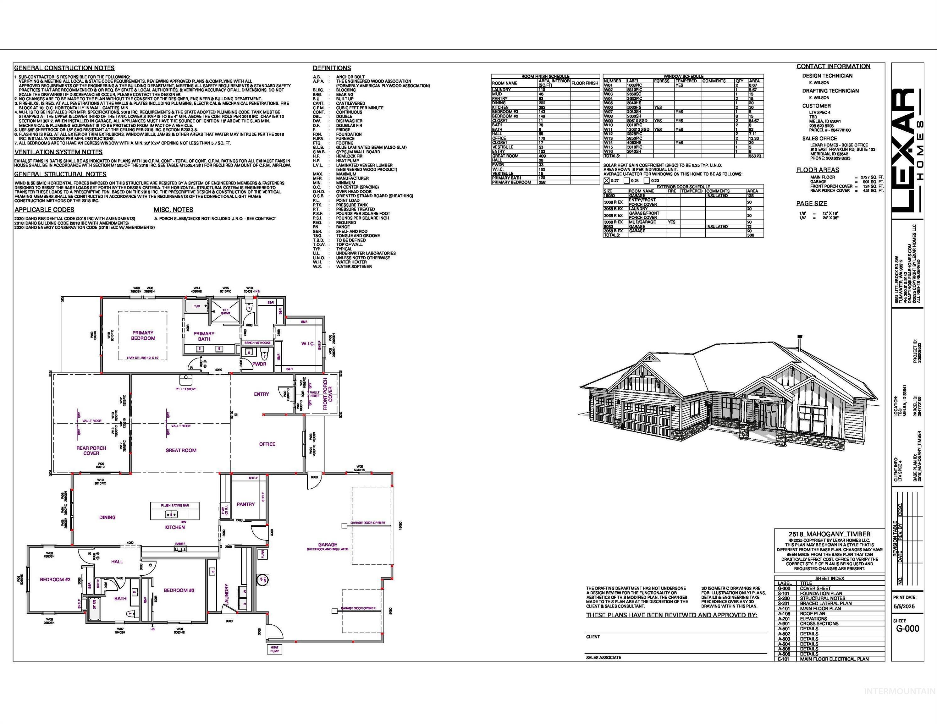 6431 Raptor Ridge Lane Melba, ID 83641 - Photo 5 of 5 View of home floor plan