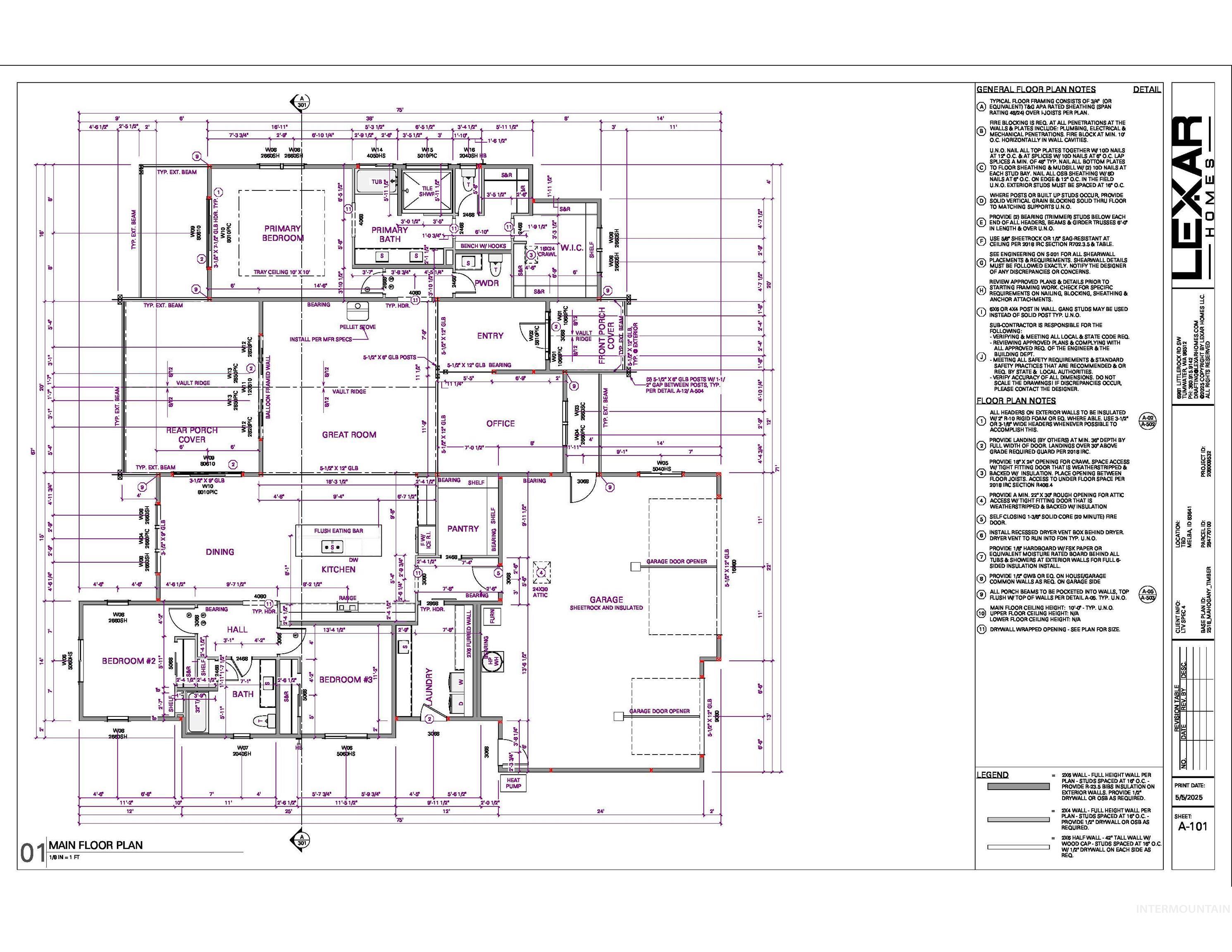 6431 Raptor Ridge Lane Melba, ID 83641 - Photo 3 of 5 View of room layout