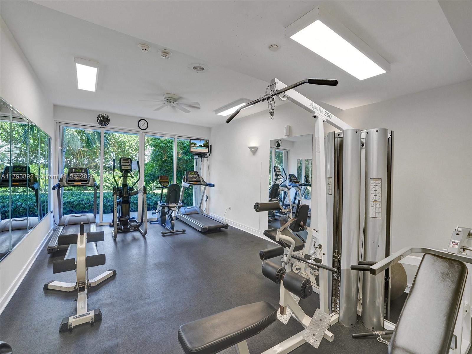 200 Ocean Ln Drive, Unit 803 Key Biscayne, FL 33149 - Photo 14 of 21 a view of a room with gym equipment