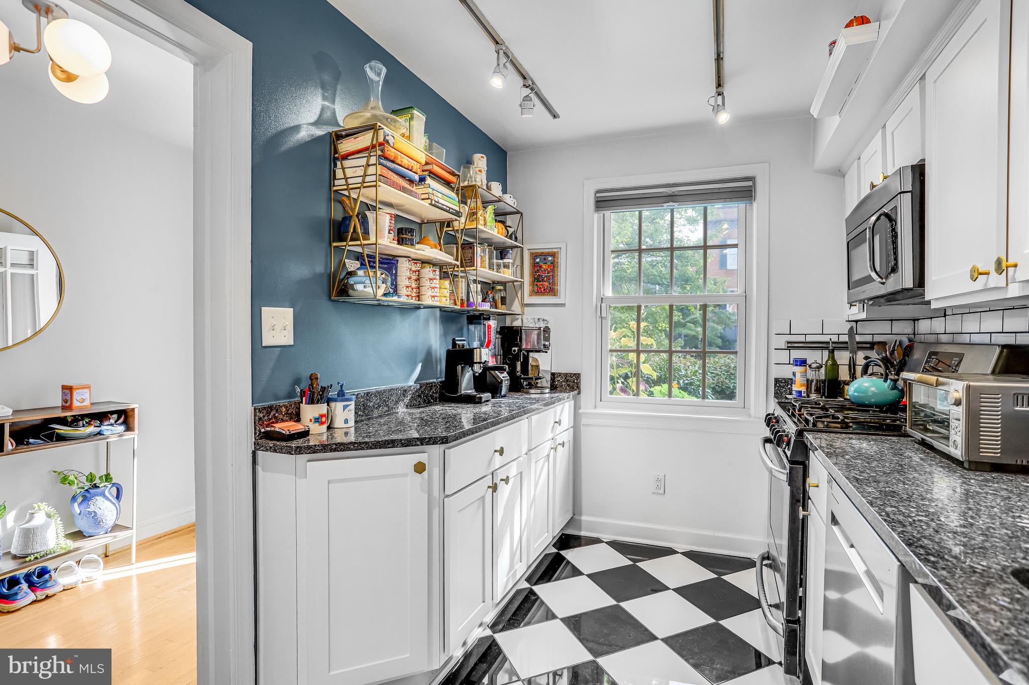 213 9th Street Southeast Washington, DC 20003 - Photo 13 of 74 a kitchen with stainless steel appliances granite countertop a sink stove and cabinets