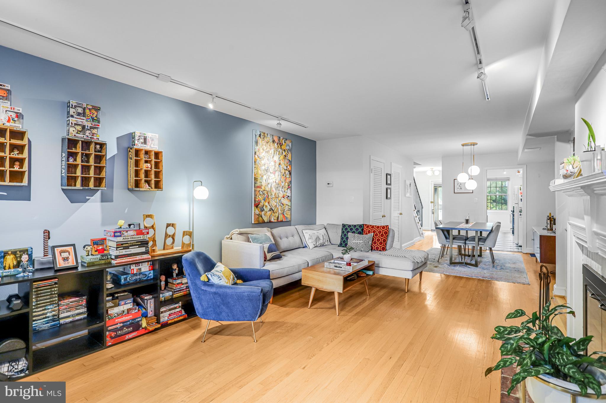 213 9th Street Southeast Washington, DC 20003 - Photo 29 of 74 a living room with furniture and a wooden floor
