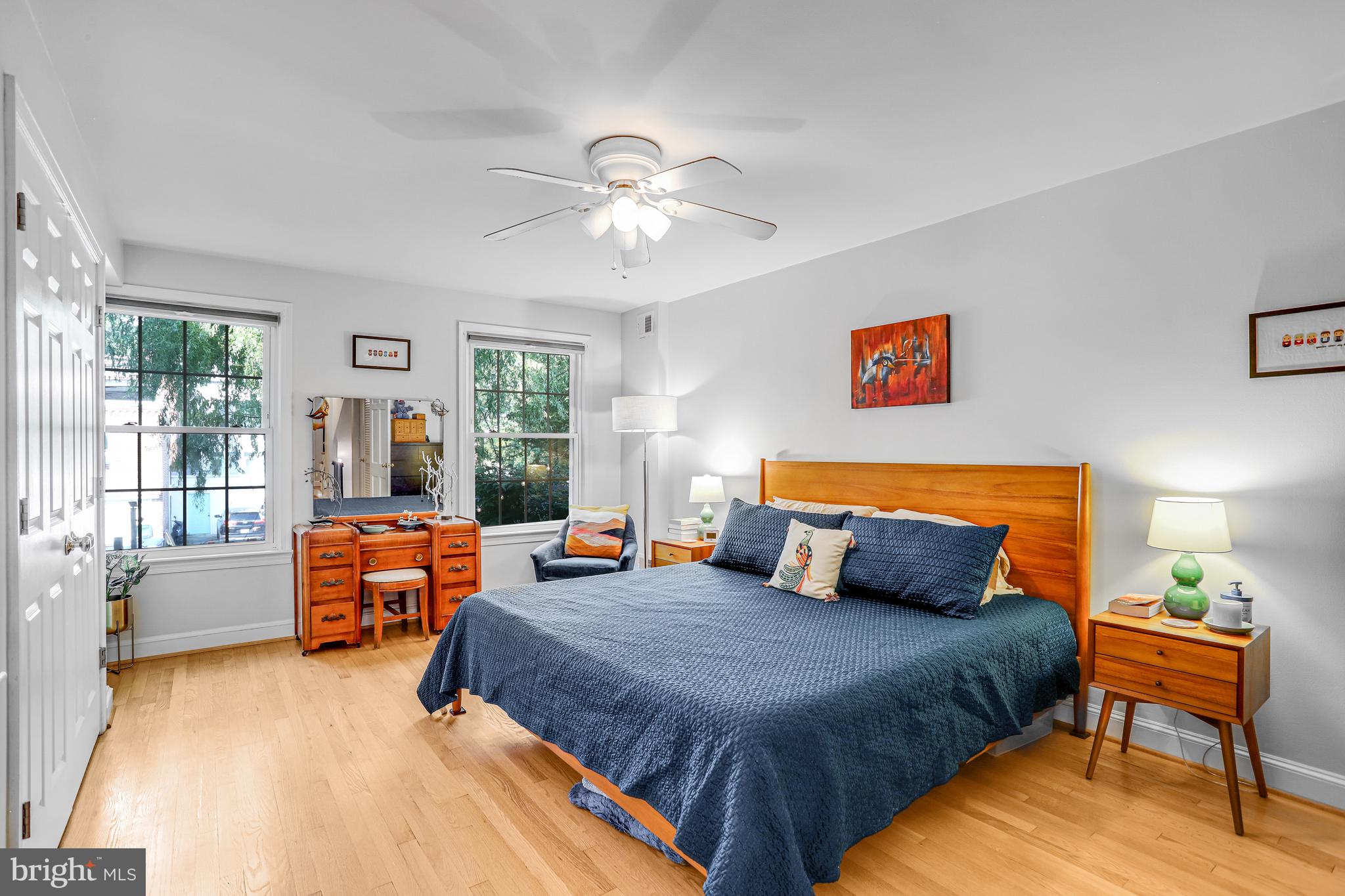 213 9th Street Southeast Washington, DC 20003 - Photo 32 of 74 a bedroom with furniture and a large window