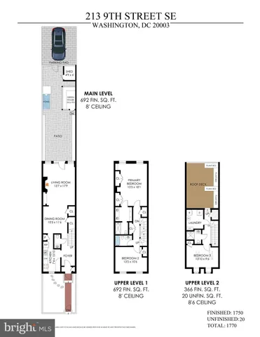 $1,395,000 | 213 9th Street Southeast, Washington, DC 20003