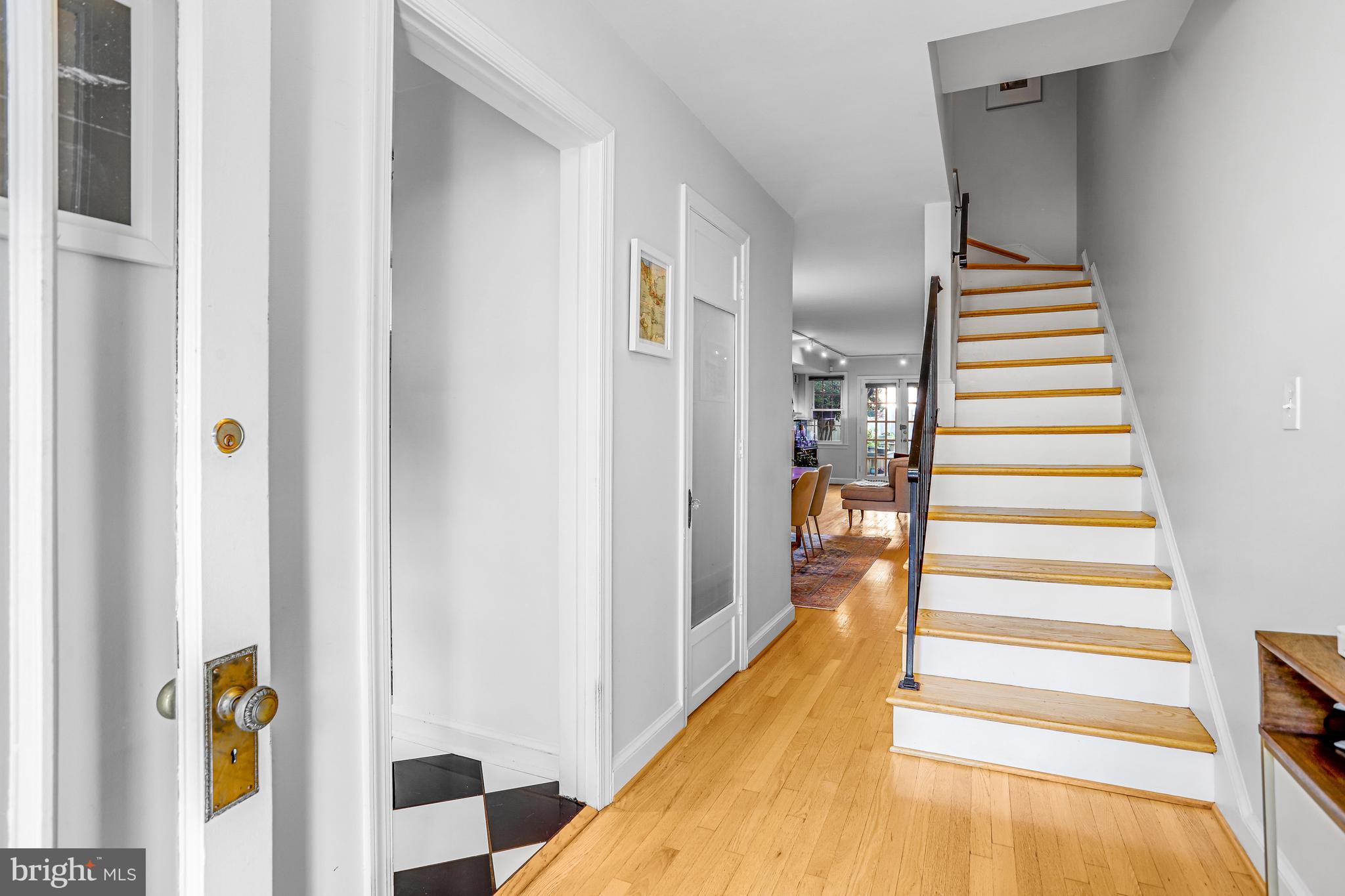 213 9th Street Southeast Washington, DC 20003 - Photo 9 of 74 a view of entryway and hall with wooden floor