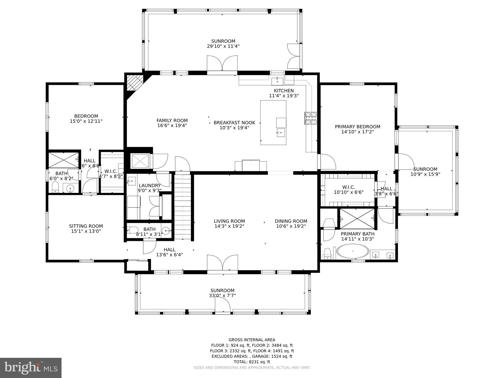 901 Crum Creek Road Springfield, PA 19064 - Photo 114 of 116 Level two floor plan.