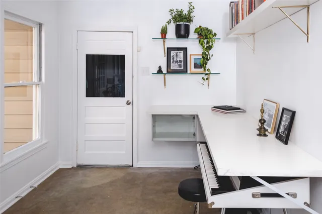 a view of outdoor seating area with furniture