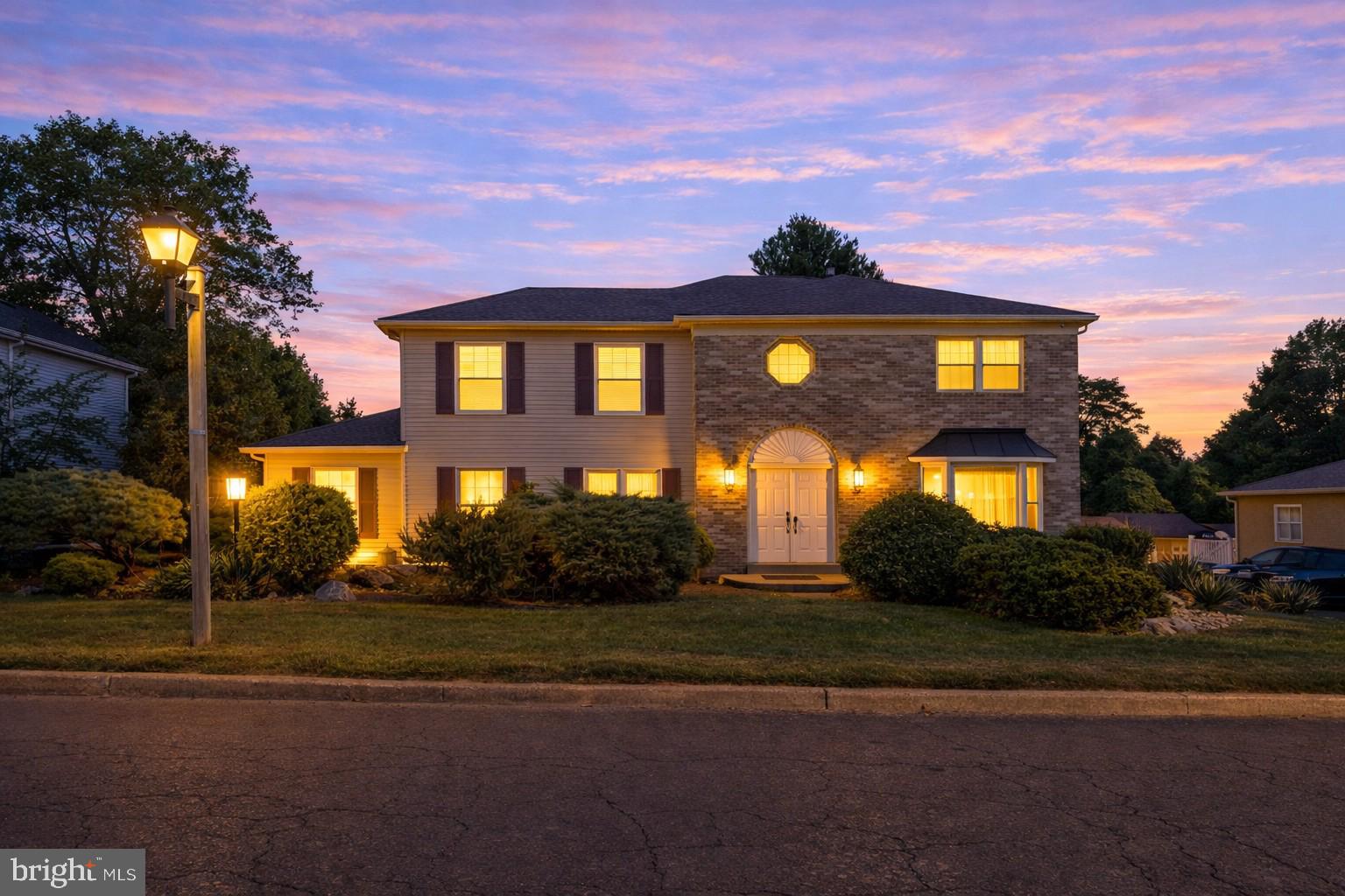 a front view of a house