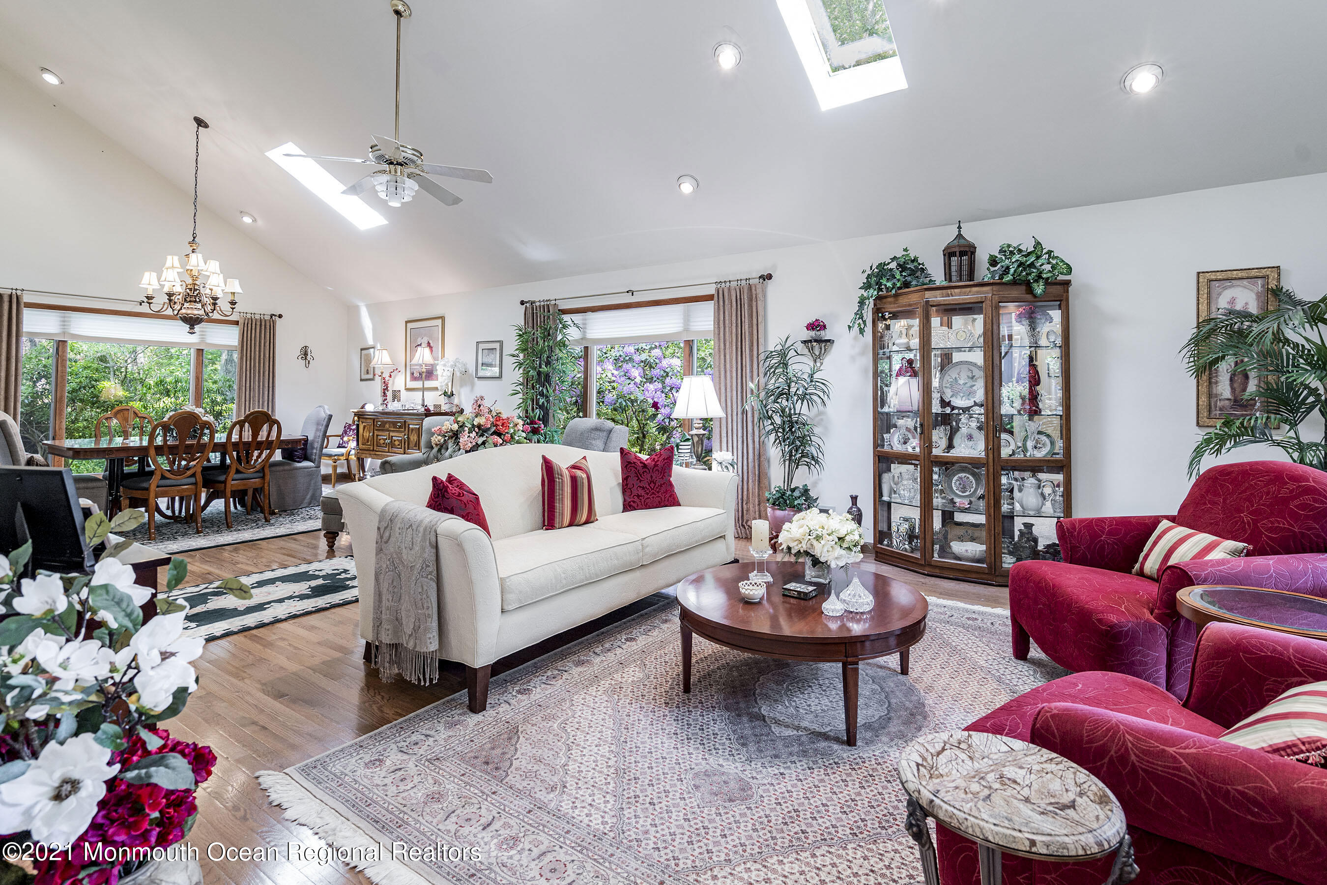 617 Turkey Point Road Brick, NJ 08724 - Photo 17 of 43 a living room with furniture potted plant and kitchen view
