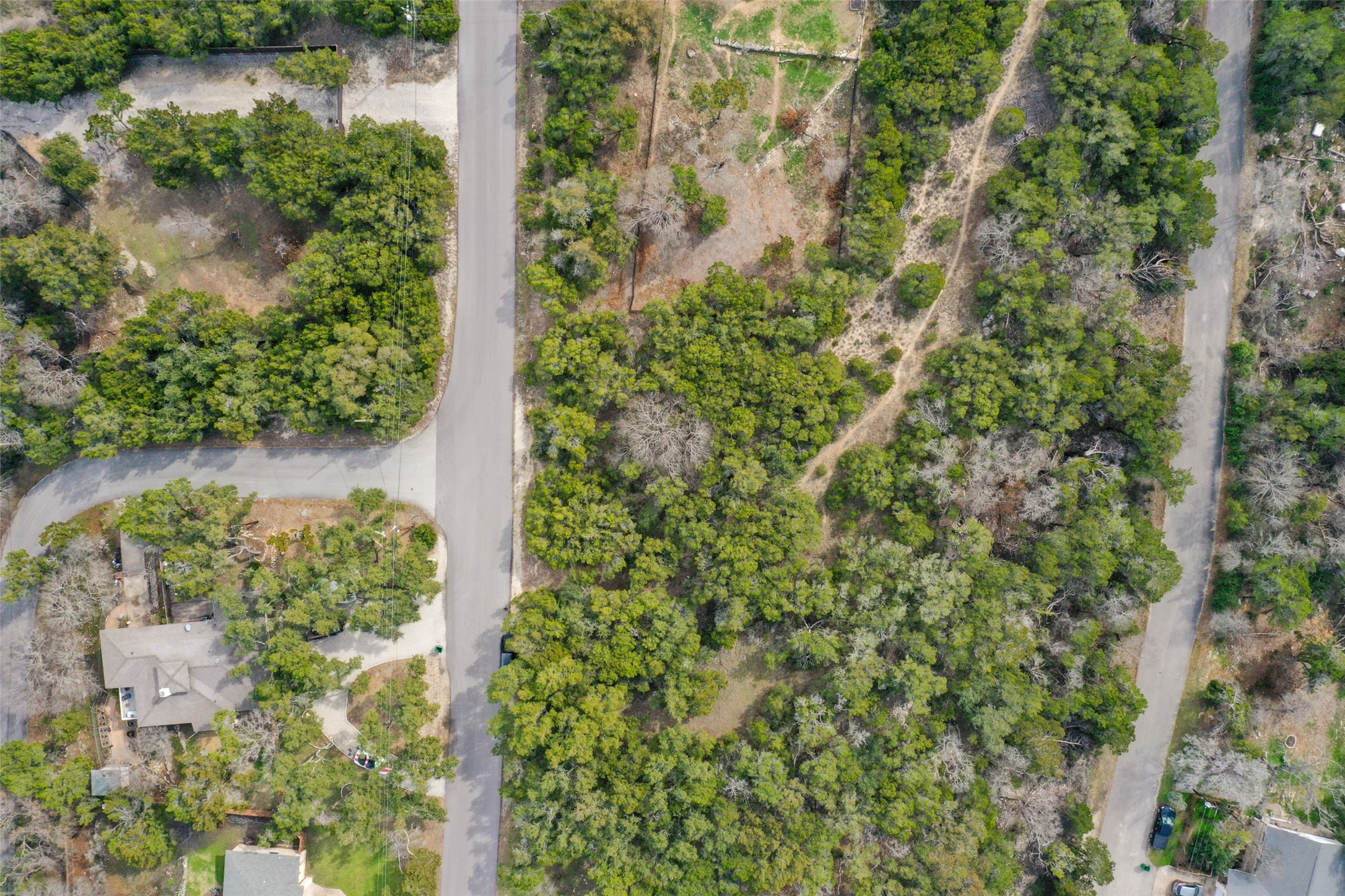 20607 Fawn Ridge Drive Leander, TX 78645 - Photo 17 of 20 an aerial view of residential house with outdoor space and trees all around