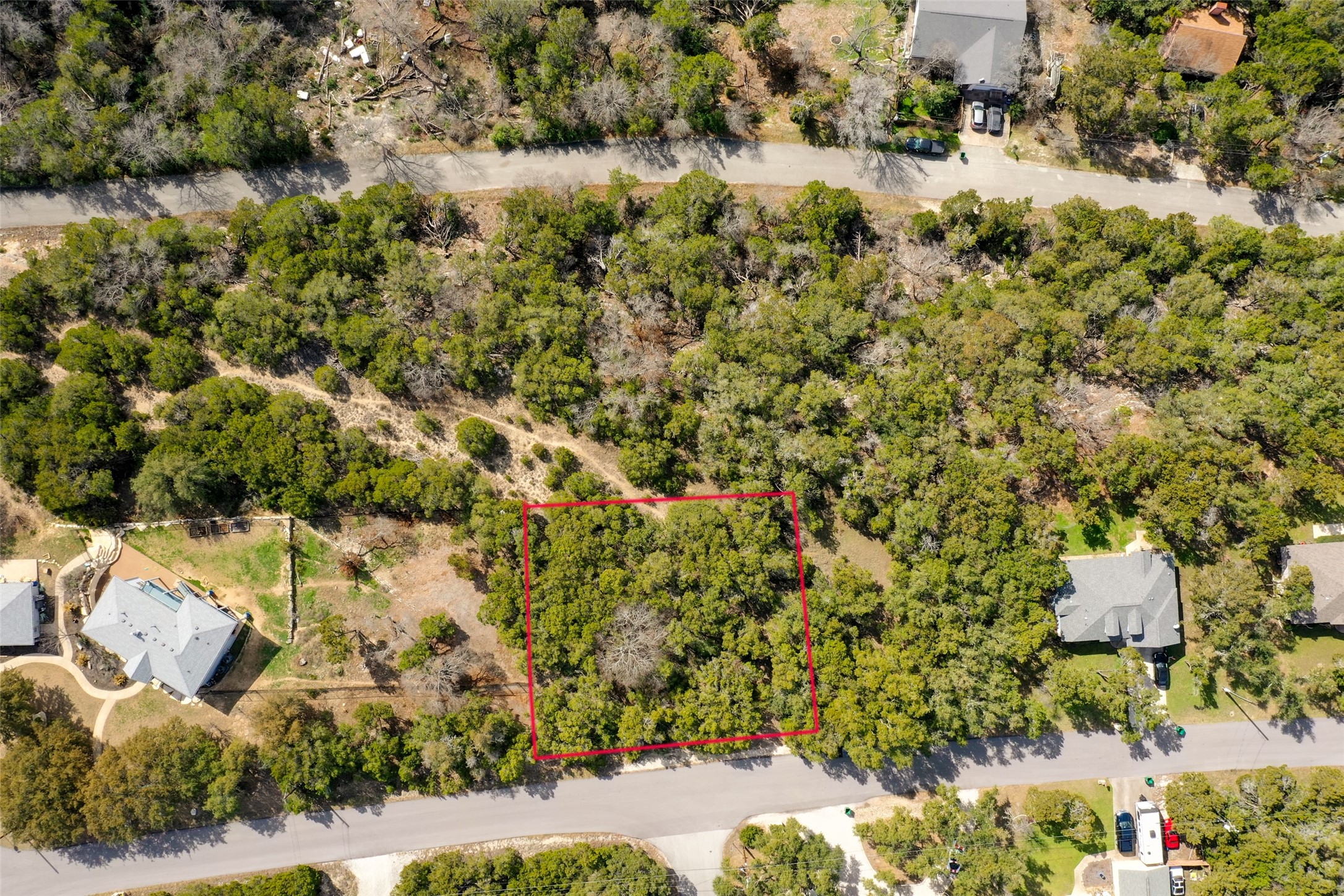20607 Fawn Ridge Drive Leander, TX 78645 - Photo 18 of 20 an aerial view of residential house with parking space