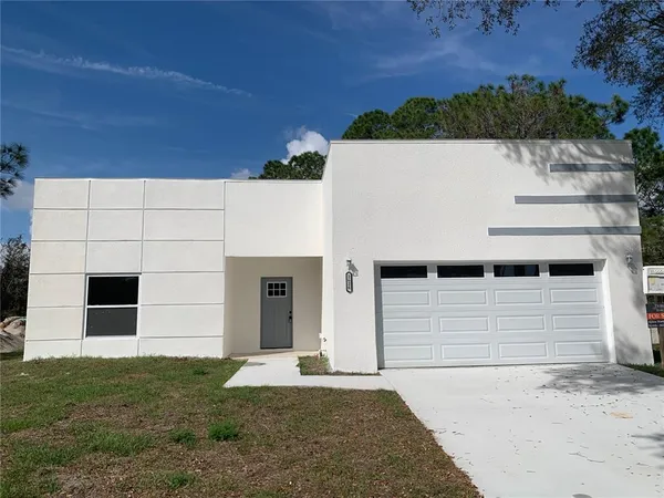 a view of a white house