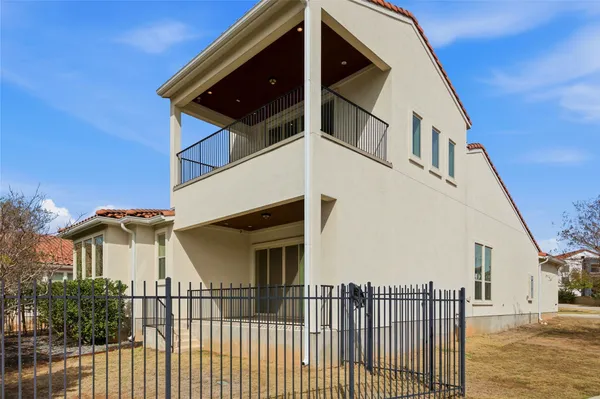 a view of a house with a balcony