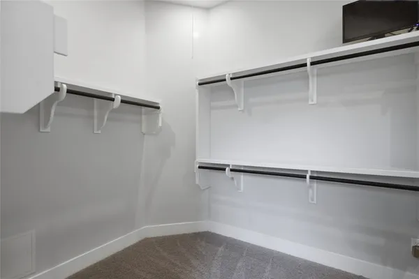 a close view of closet