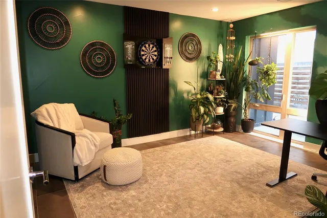 a view of entryway with livingroom and furniture