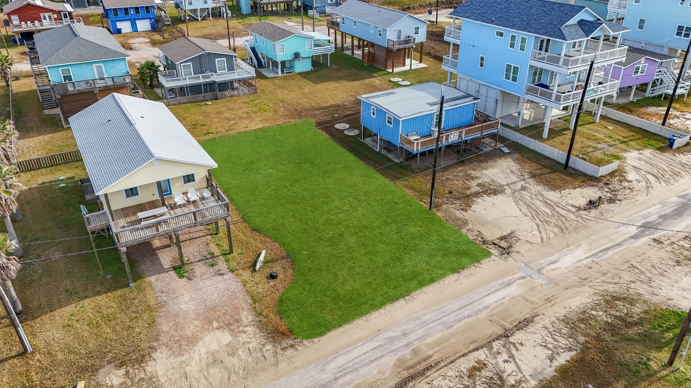 0 Ocean Avenue Surfside Beach, TX 77541 - Photo 18 of 19 an aerial view of a house with garden space and street view