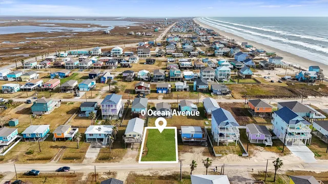 an aerial view of residential building with outdoor space