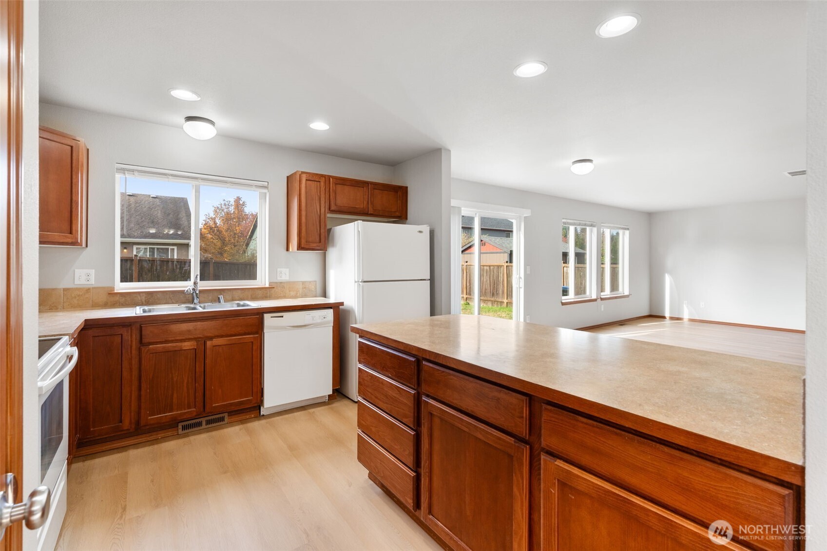 116 Goldmyer Drive Chehalis, WA 98532 - Photo 14 of 38 a kitchen with sink cabinets and window