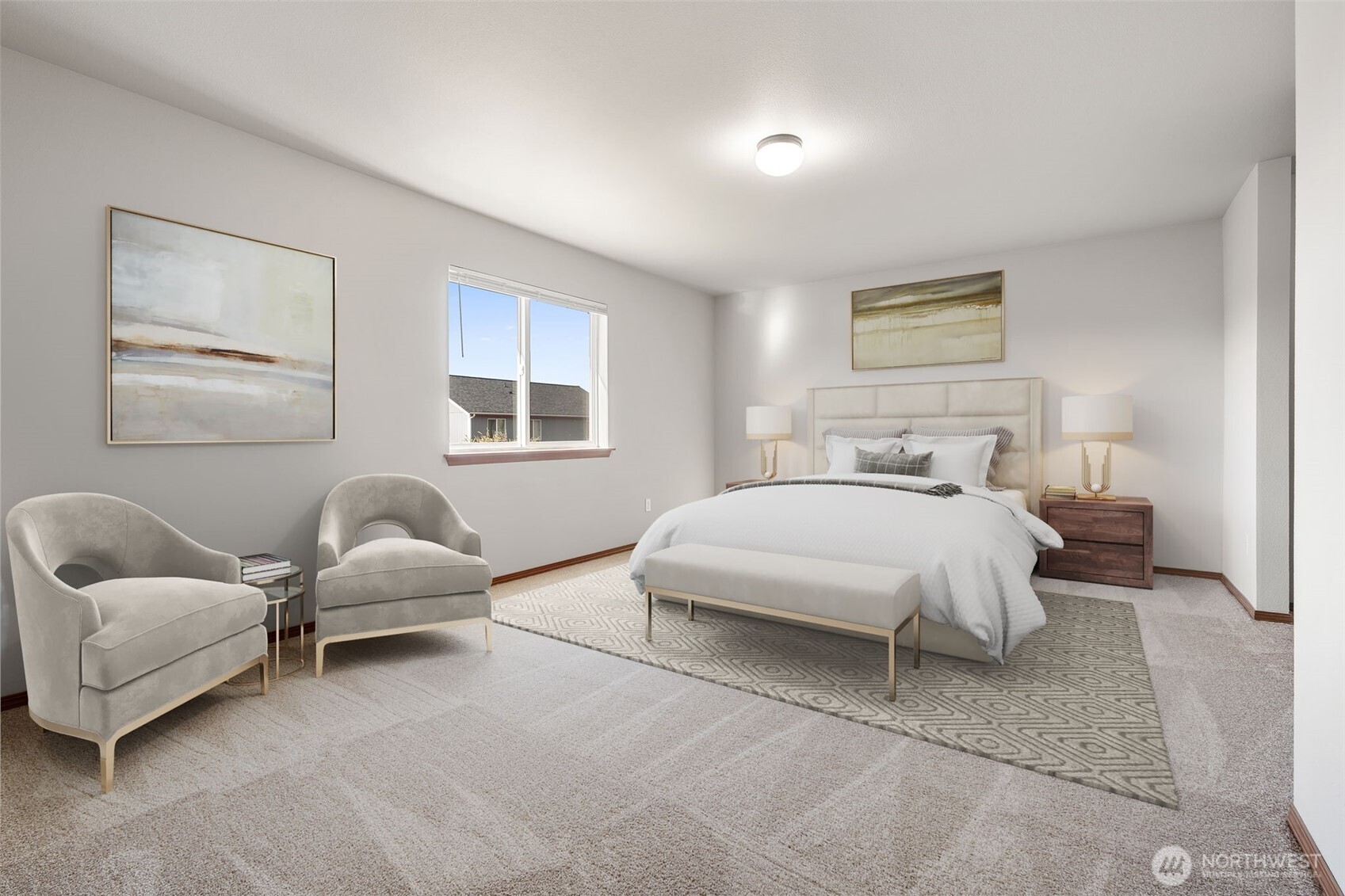 116 Goldmyer Drive Chehalis, WA 98532 - Photo 26 of 38 a bedroom with bed and a couch