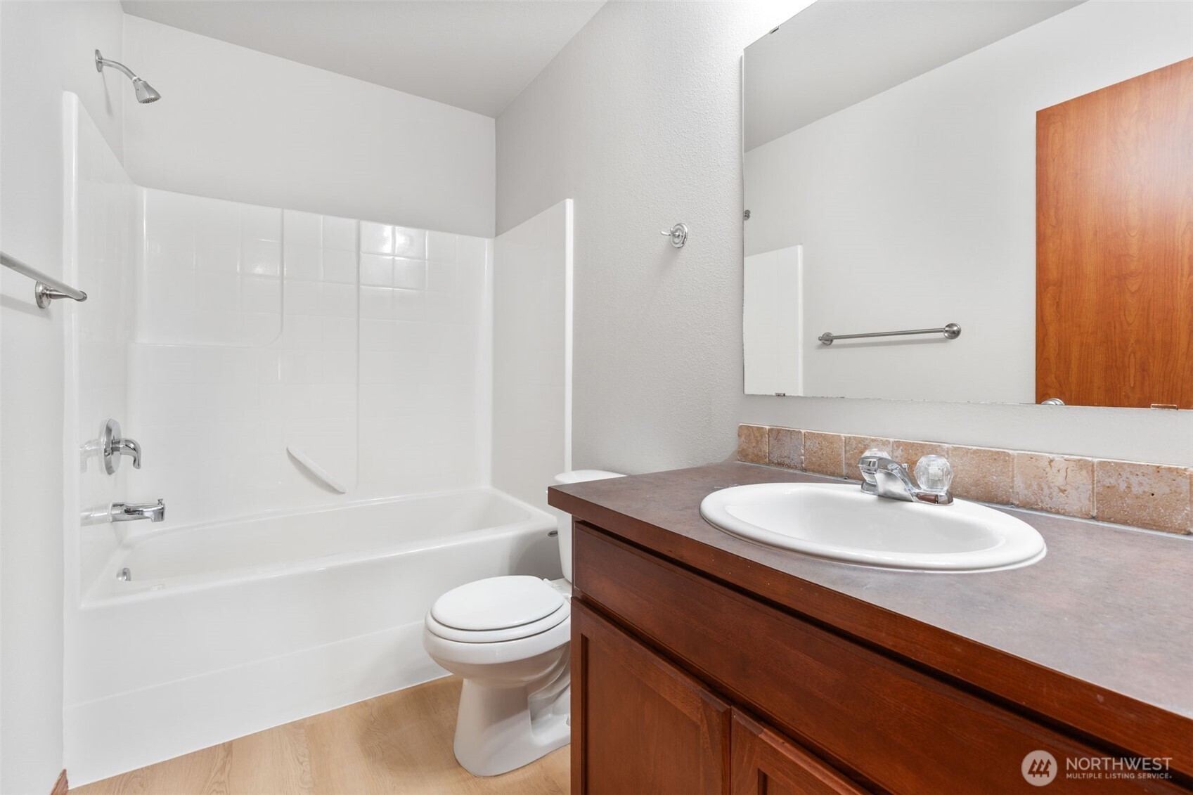 116 Goldmyer Drive Chehalis, WA 98532 - Photo 34 of 38 a bathroom with a sink a toilet and shower