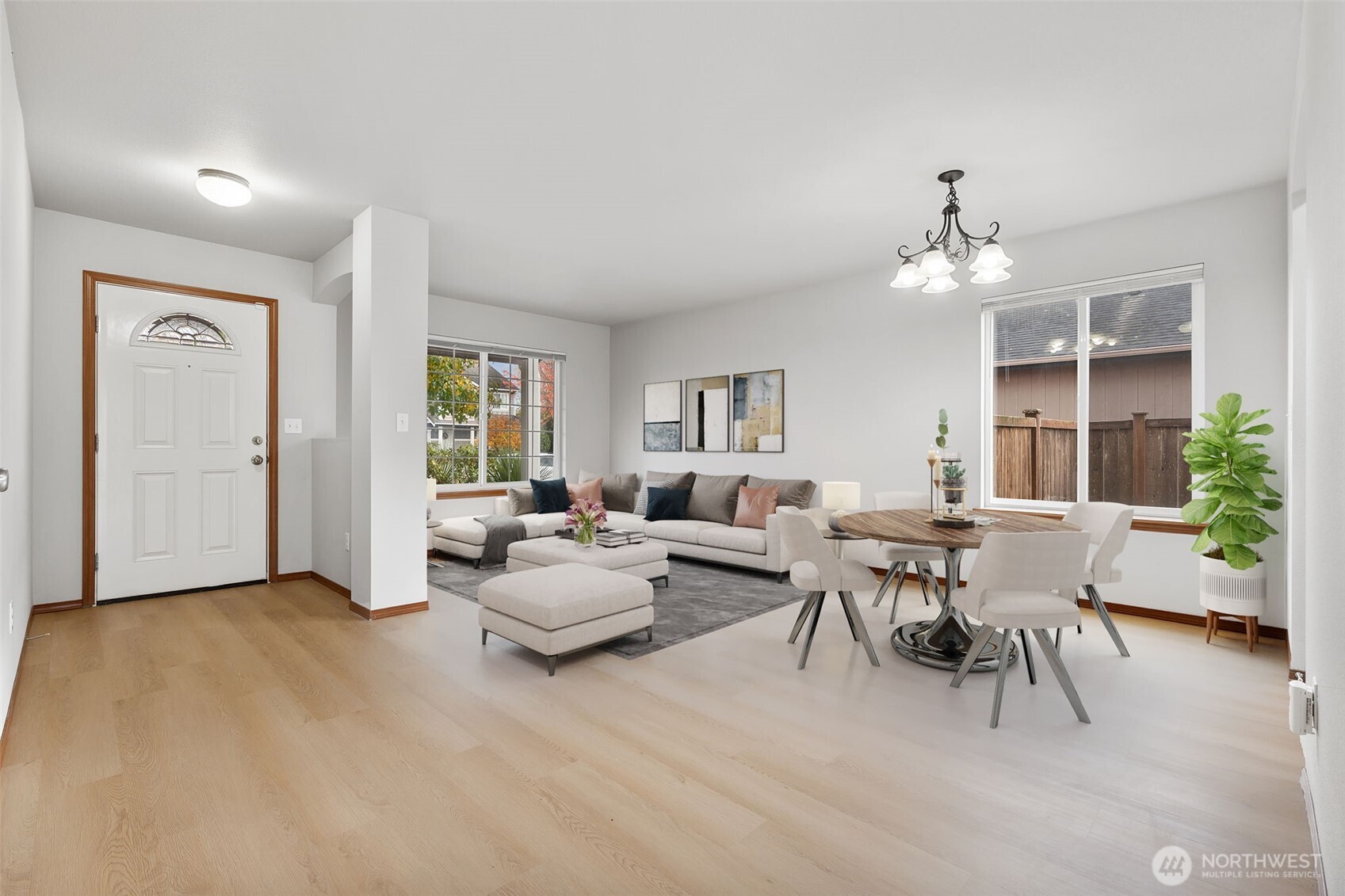 116 Goldmyer Drive Chehalis, WA 98532 - Photo 5 of 38 a living room with furniture and a chandelier