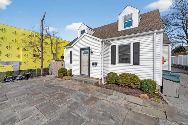 a view of a house with a patio