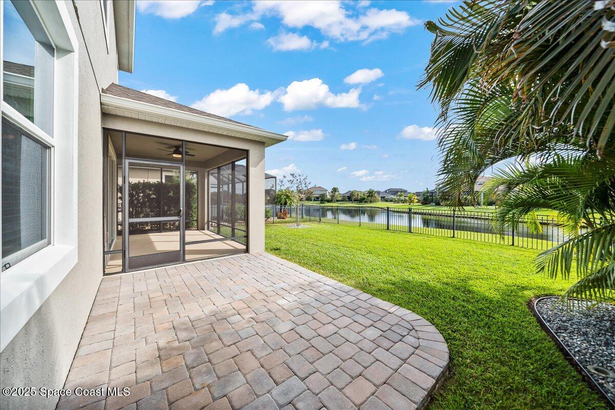 Added paver decking