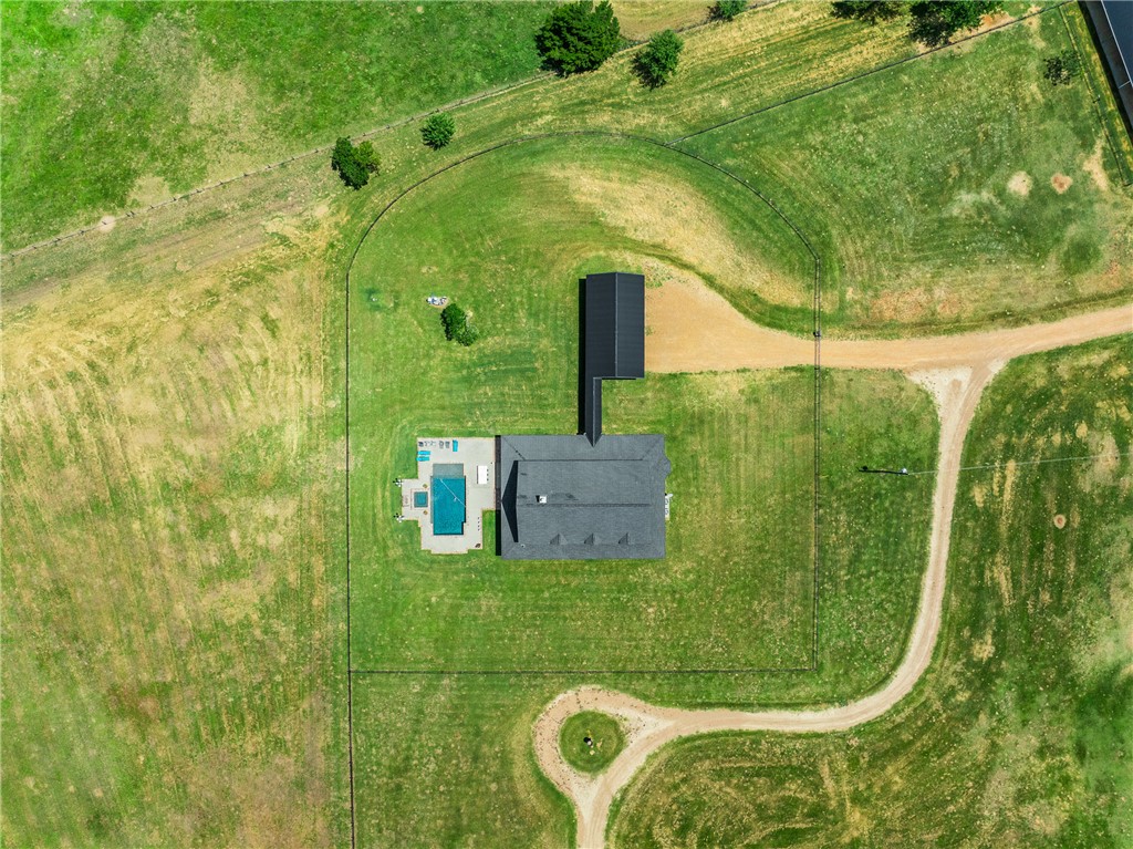 1725 Stokes Road New Ulm, TX 78950 - Photo 15 of 50 Birds eye view of property featuring a rural view