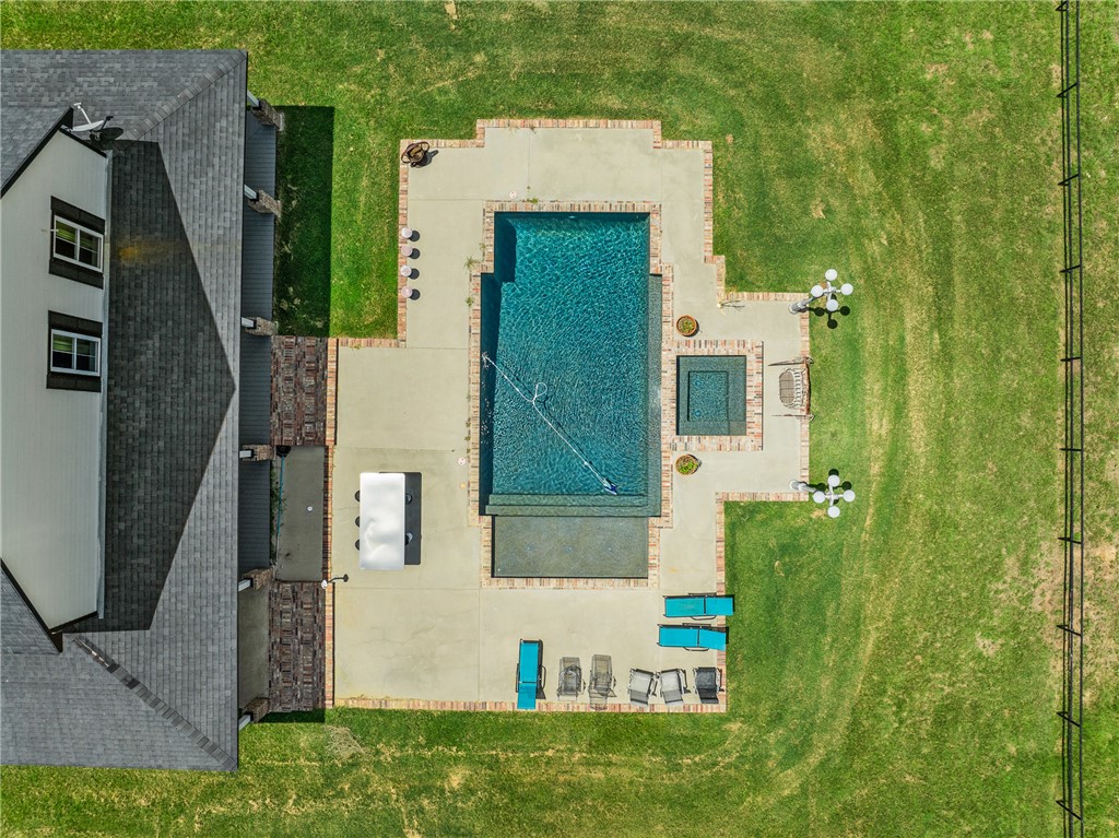 1725 Stokes Road New Ulm, TX 78950 - Photo 16 of 50 aerial view of a house with a yard