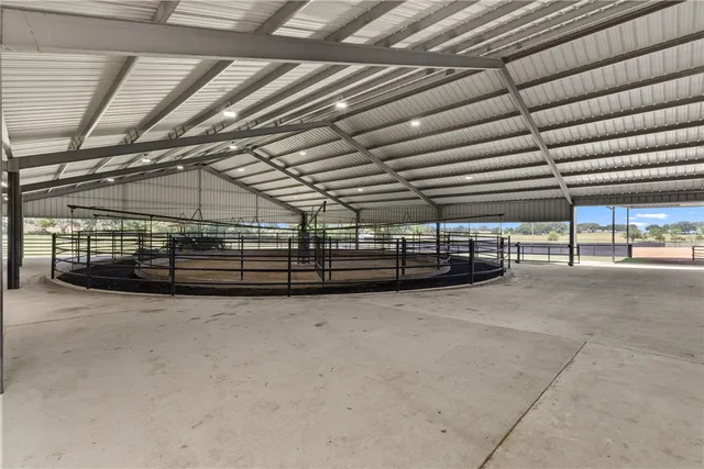 a view of a lake with a outdoor space