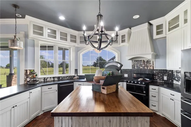 a view of a green field with clear sky