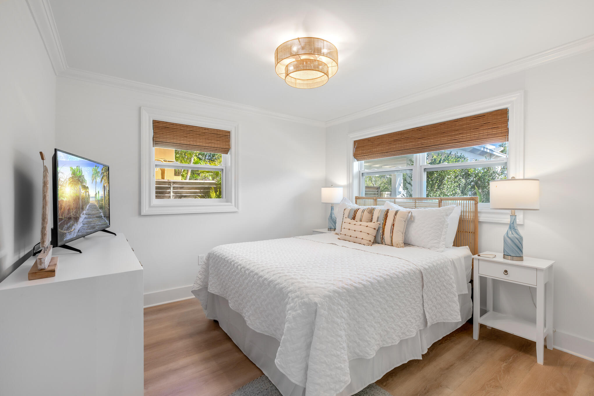 1701 Atlantic Boulevard Key West, FL 33040 - Photo 23 of 39 a bedroom with a bed and a flat screen tv