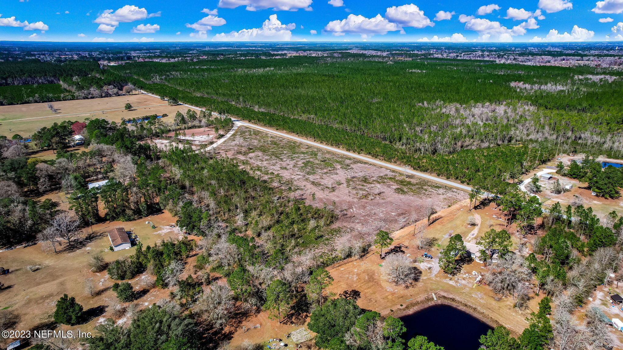 Lot 2 Rowe Road Hilliard, FL 32046 - Photo 5 of 9 a view of a garden with a lake