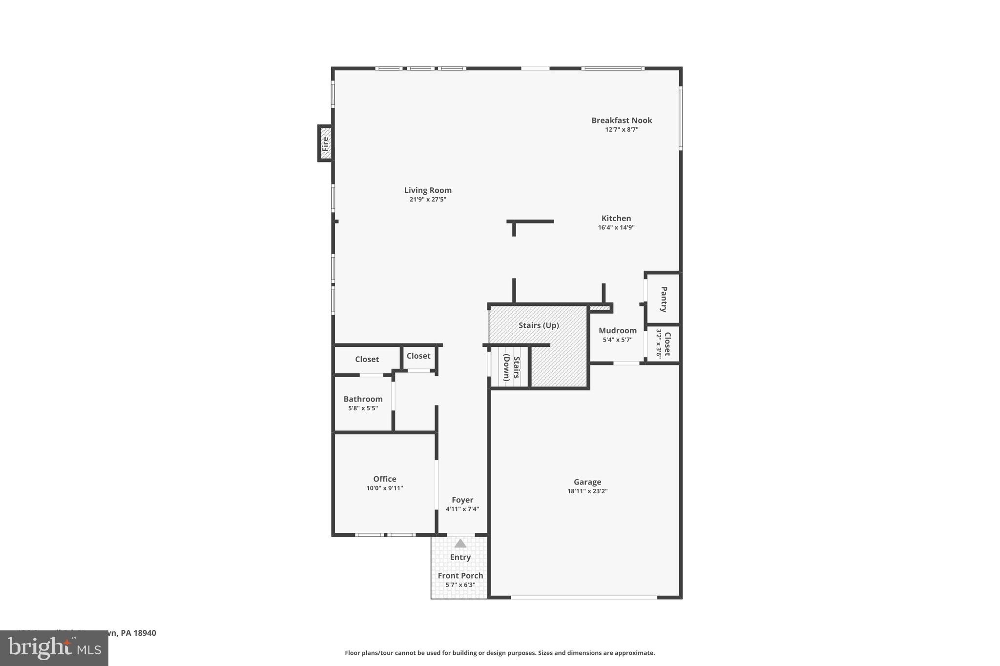 126 Cornell Road Newtown, PA 18940 - Photo 39 of 41 First Floor Plan