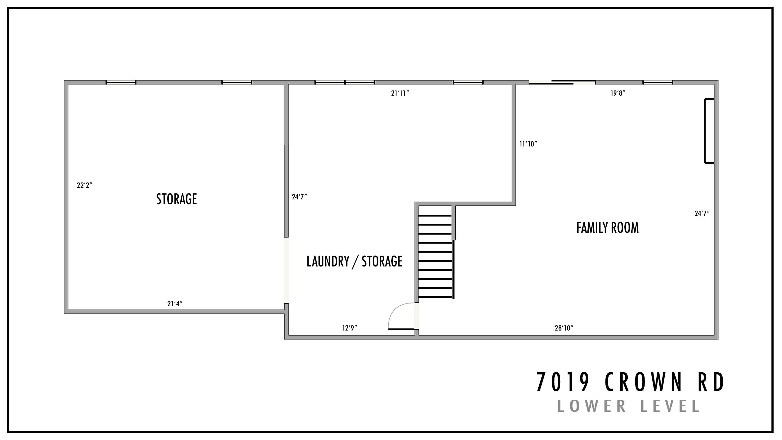 7019 Crown Road Roanoke, VA 24018 - Photo 40 of 42 Floorplan-lower