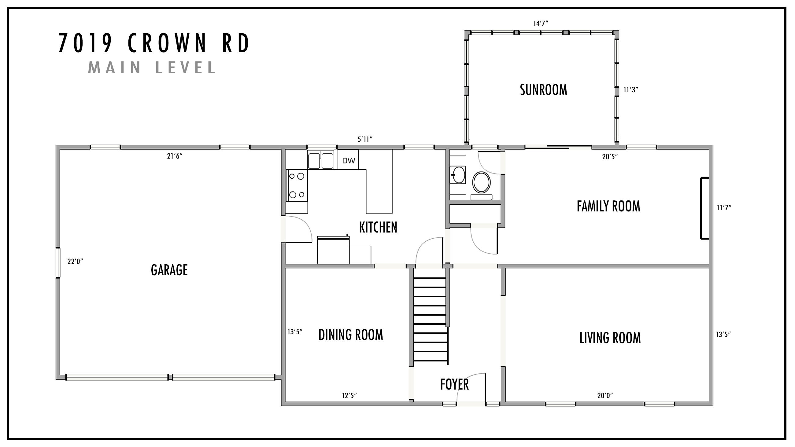 7019 Crown Road Roanoke, VA 24018 - Photo 41 of 42 Floorplan-main