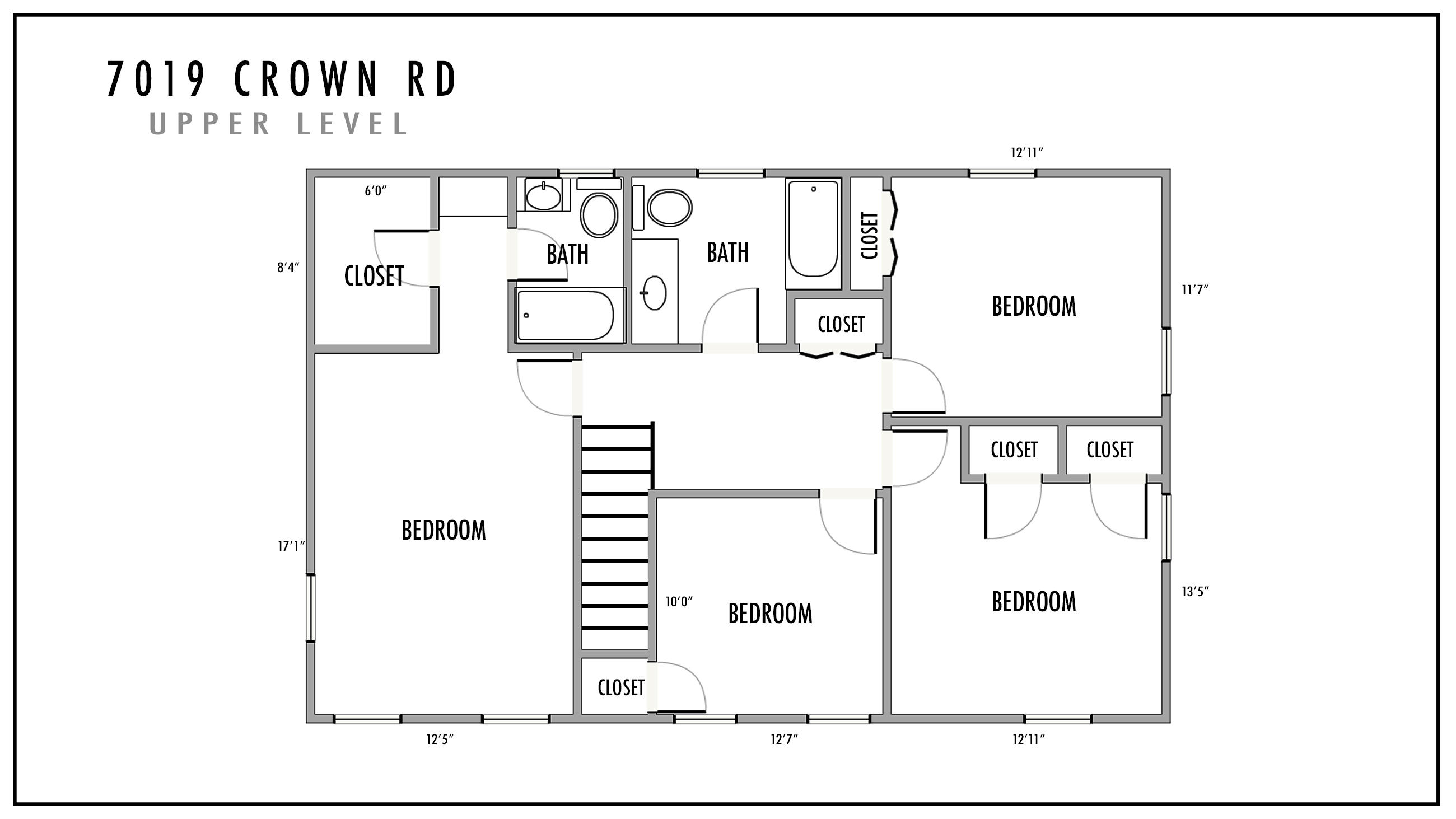7019 Crown Road Roanoke, VA 24018 - Photo 42 of 42 Floorplan-upper