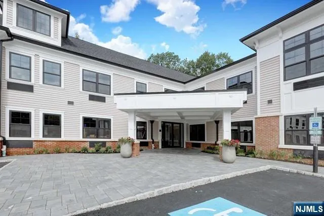 a view of a white building