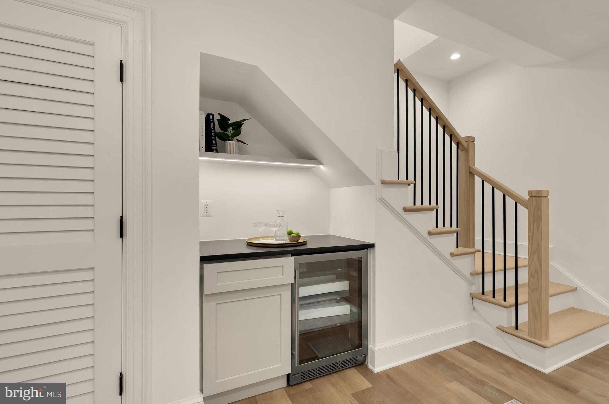 1249 4th Street Northwest Washington, DC 20001 - Photo 25 of 32 a view of entryway and hall with wooden floor