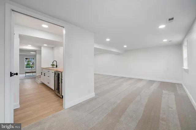 a view of an empty room