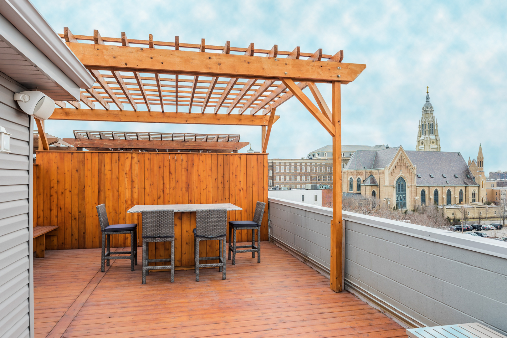 1033 South Racine Avenue, Unit 3SF Chicago, IL 60607 - Photo 18 of 19 a patio with table and chairs
