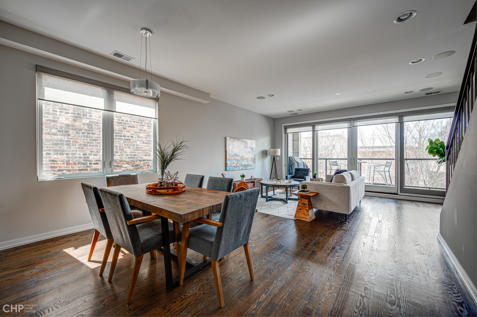 1033 South Racine Avenue, Unit 3SF Chicago, IL 60607 - Photo 4 of 19 a dining room with furniture and wooden floor