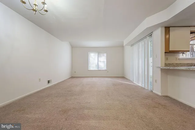 a view of an empty room