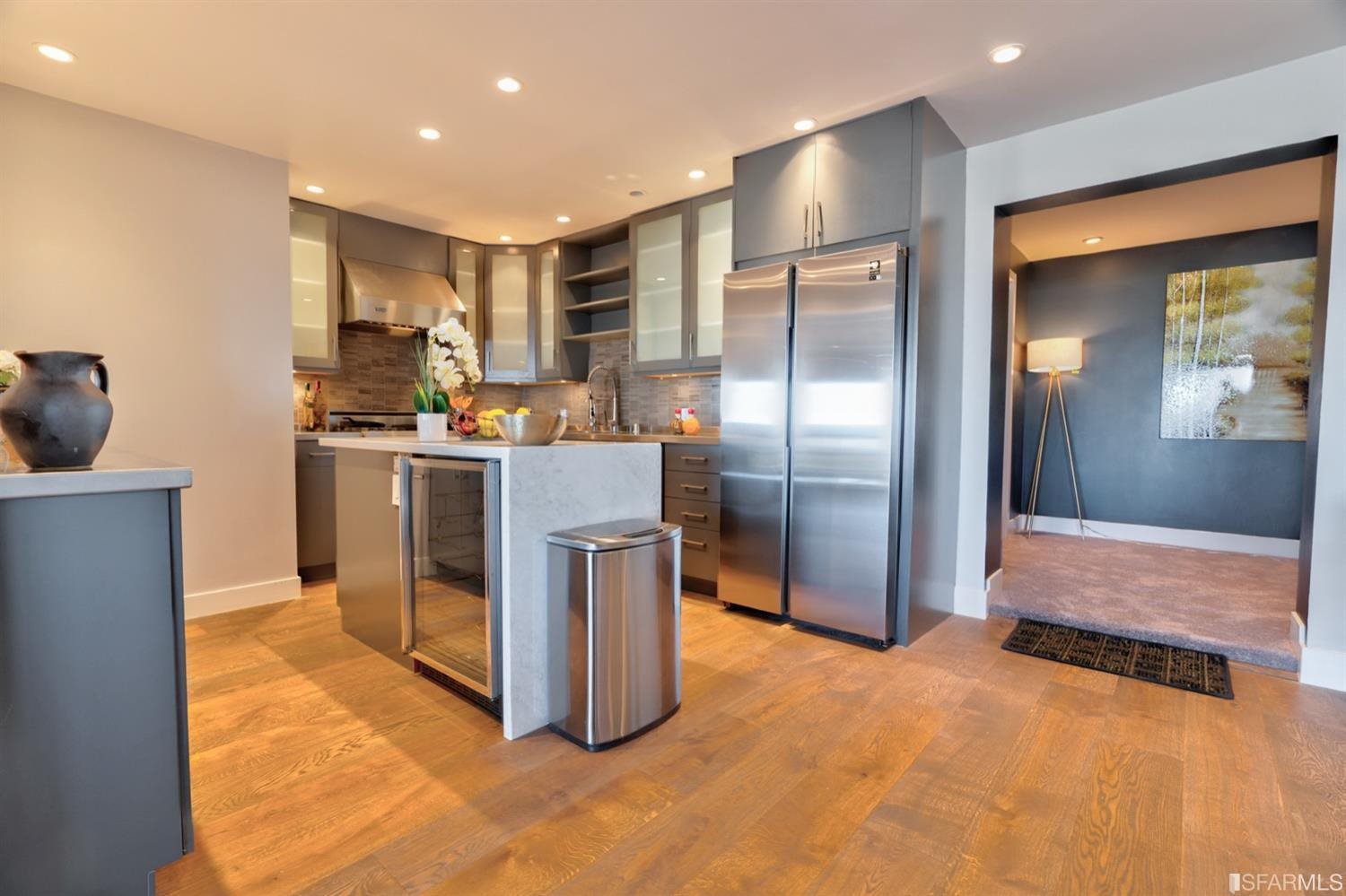 15 Perego Terrace, Unit 2 San Francisco, CA 94131 - Photo 8 of 45 a kitchen with stainless steel appliances granite countertop a refrigerator and a stove