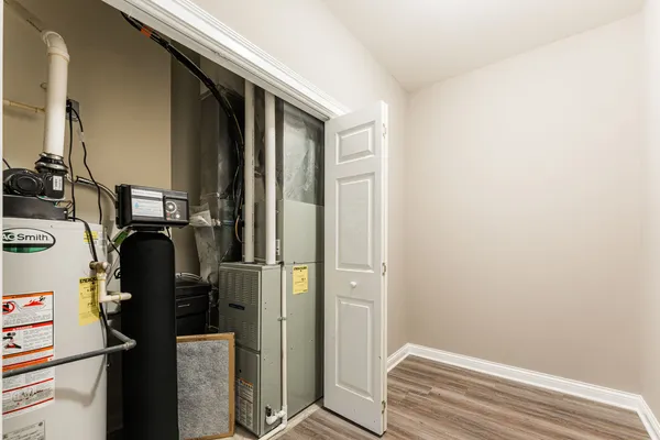a view of storage and utility room
