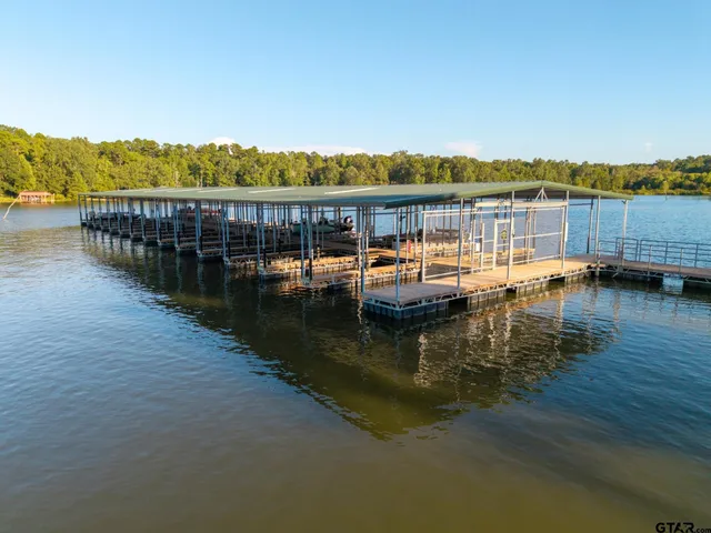 a view of a lake with houses